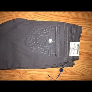True Religion light grey pants size 31